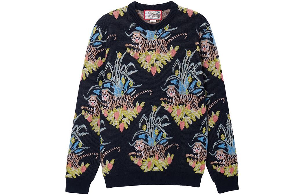 Свитер мужской Gucci с цветным принтом, черный
Свитер мужской Gucci с цветным принтом, черный