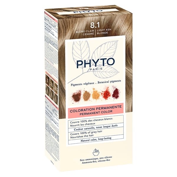 Phyto, Стойкая краска для волос 8.1 Светло-пепельный блондин
Phyto, Стойкая краска для волос 8.1 Светло-пепельный блондин