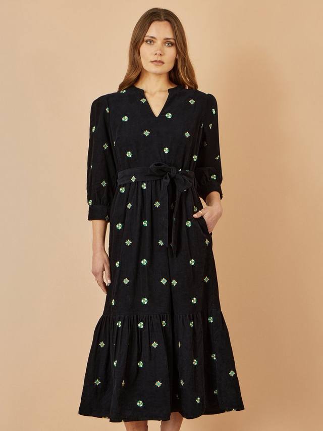 Цветочное платье миди из вельвета Yumi, Black
Цветочное платье миди из вельвета Yumi, Black