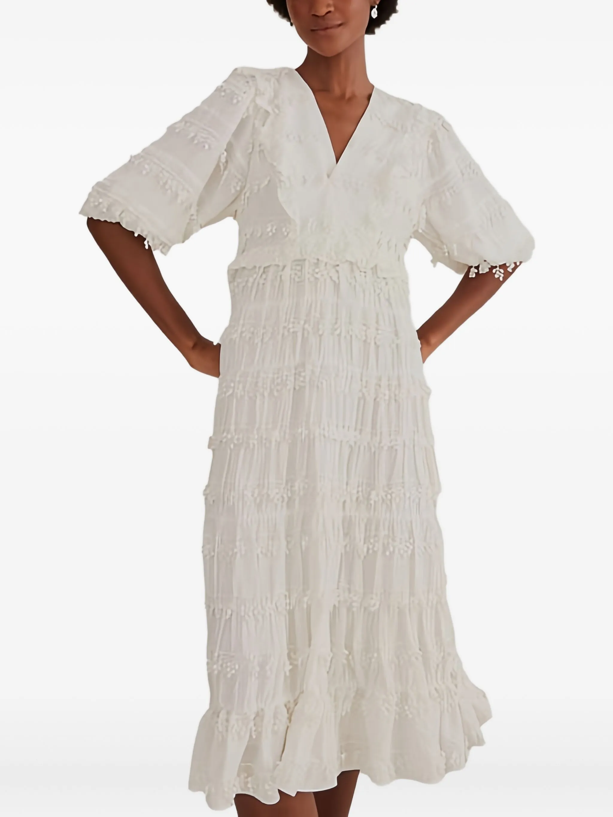 Платье с оборками Farm Rio, белый
Платье с оборками Farm Rio, белый