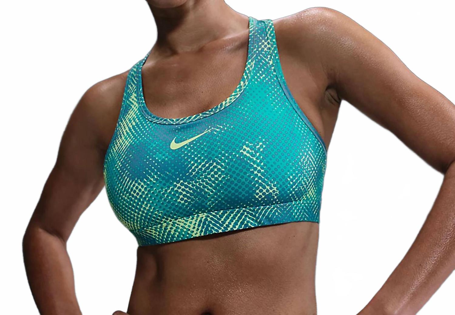 Nike Женский спортивный бюстгальтер Dri-Fit Swoosh средней поддержки, синий
Nike Женский спортивный бюстгальтер Dri-Fit Swoosh средней поддержки, синий