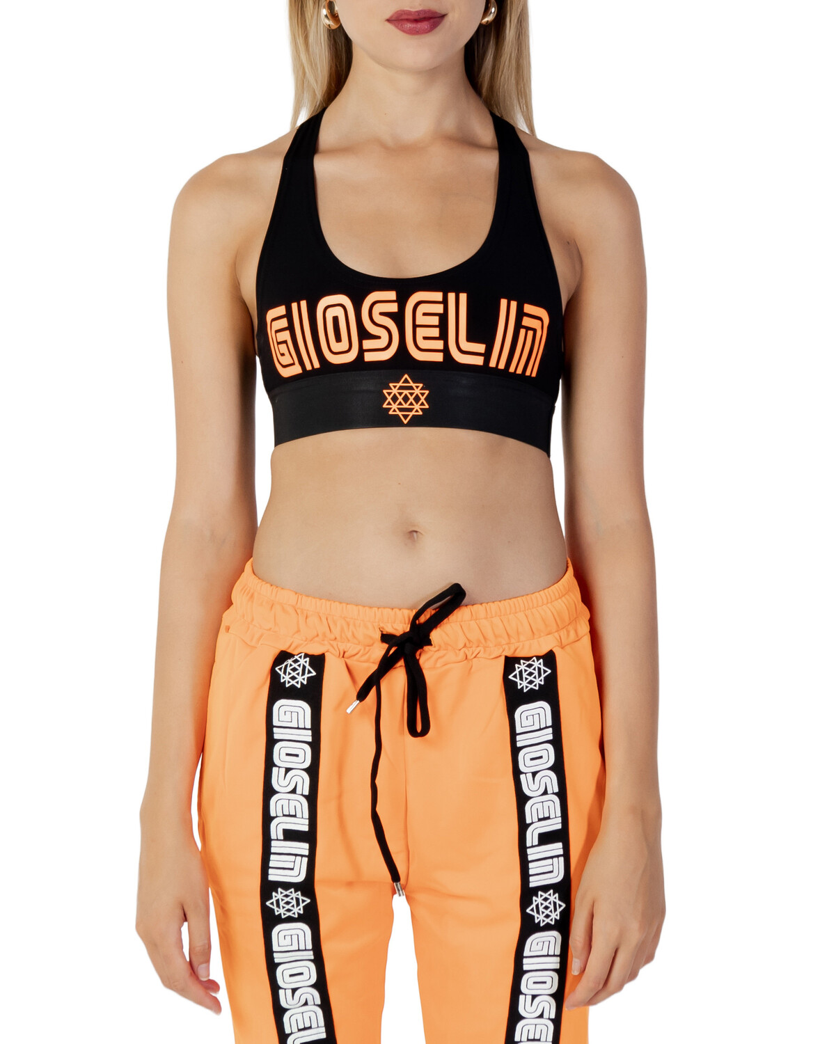 Топ женский Gioselin спортивный с принтом, черно-оранжевый
Топ женский Gioselin спортивный с принтом, черно-оранжевый