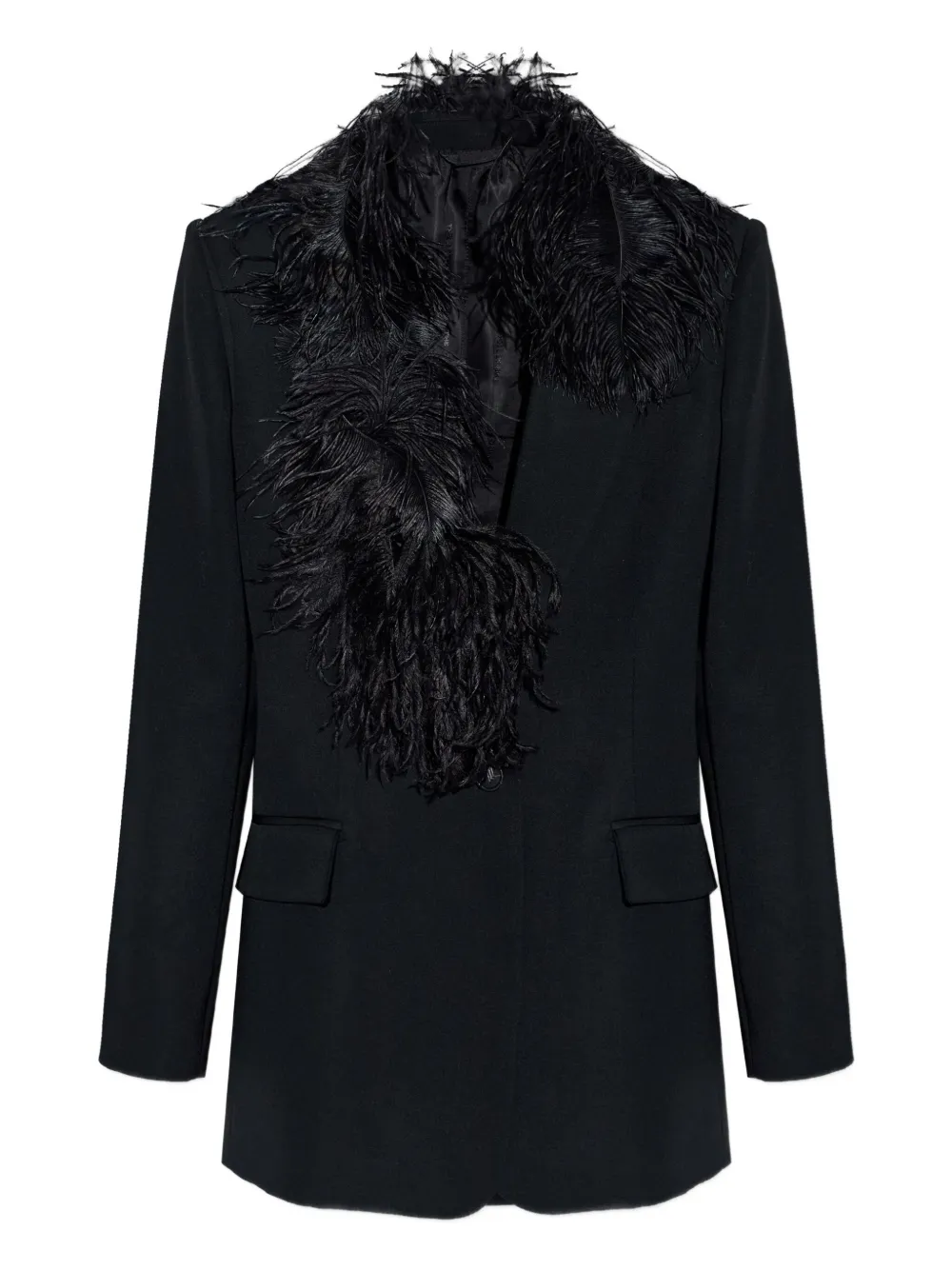 Жакет с перьями The Attico, черный
Жакет с перьями The Attico, черный