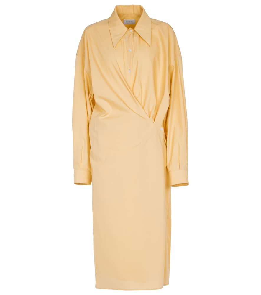 Собранное хлопковое платье-рубашка Lemaire, Custard
Собранное хлопковое платье-рубашка Lemaire, Custard