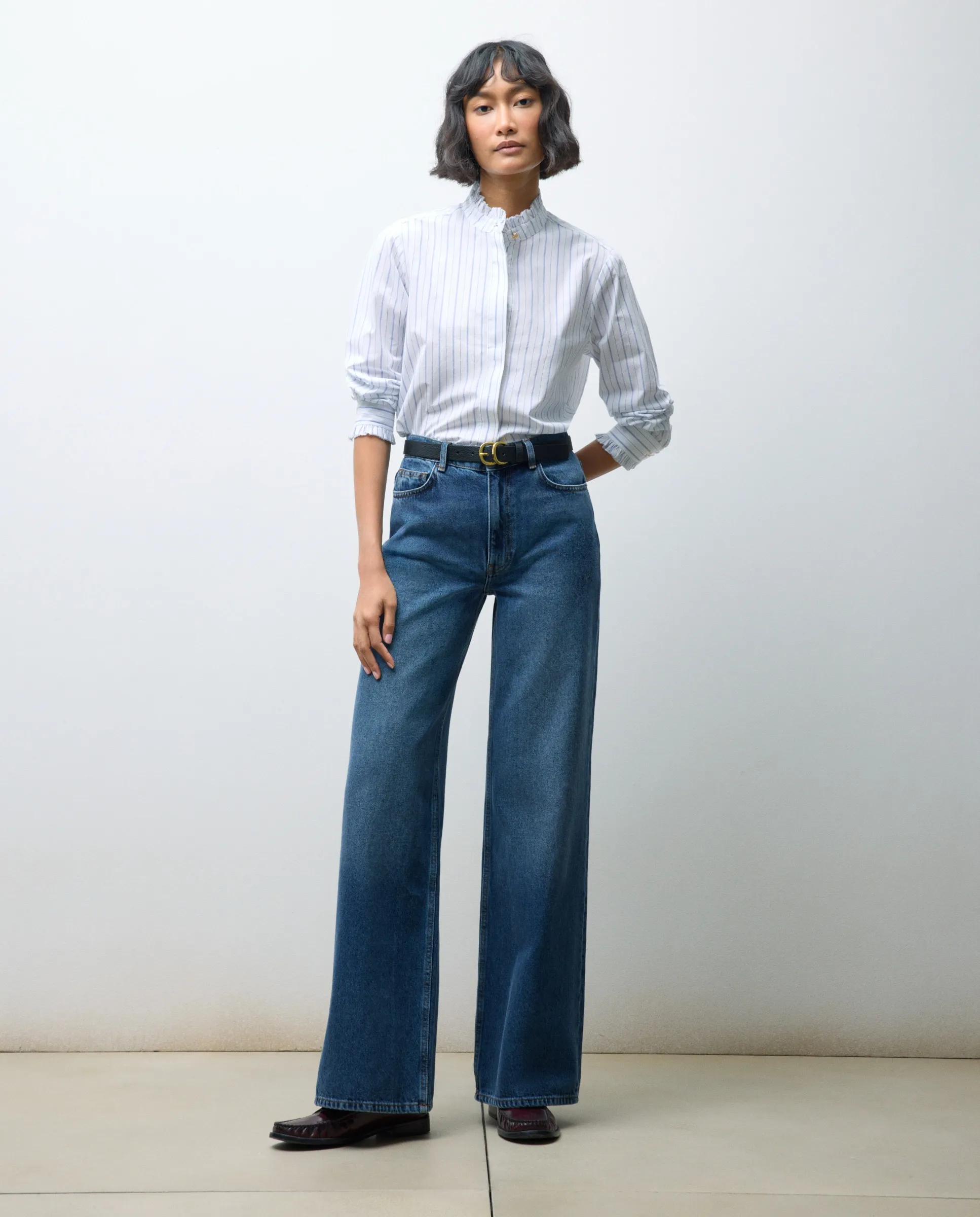 Женская блузка с длинным рукавом из поплина с рюшами Tintoretto, белый
Женская блузка с длинным рукавом из поплина с рюшами Tintoretto, белый