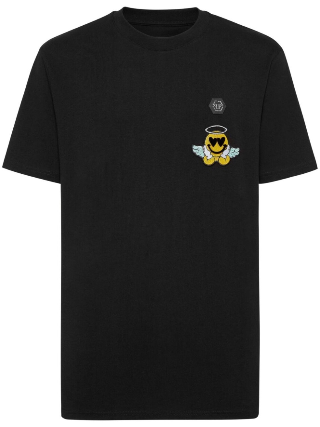Футболка с нашивкой «улыбка ангела» от Philipp Plein, черный 
Футболка с нашивкой «улыбка ангела» от Philipp Plein, черный