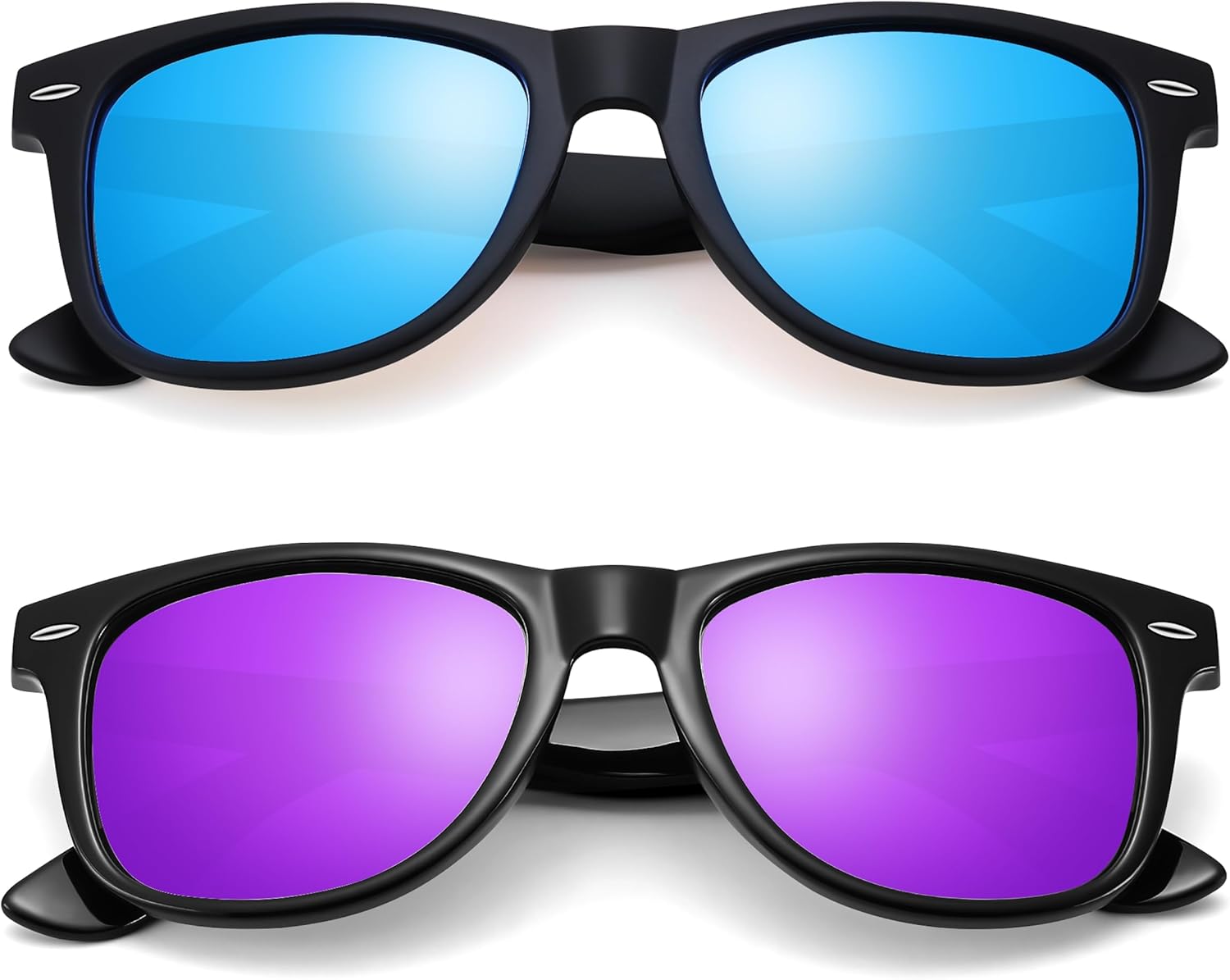 Поляризованные солнцезащитные очки Bouryo Square Wayfarer для мужчин и женщин, для вождения, рыбалки, с защитой UV400 (2 шт.), A9-(2 Pack) Matte Black/Ice Blue + Gloss Black/Dark Purple
Поляризованные солнцезащитные очки Bouryo Square Wayfarer для мужчин и женщин, для вождения, рыбалки, с защитой UV400 (2 шт.), A9-(2 Pack) Matte Black/Ice Blue + Gloss Black/Dark Purple