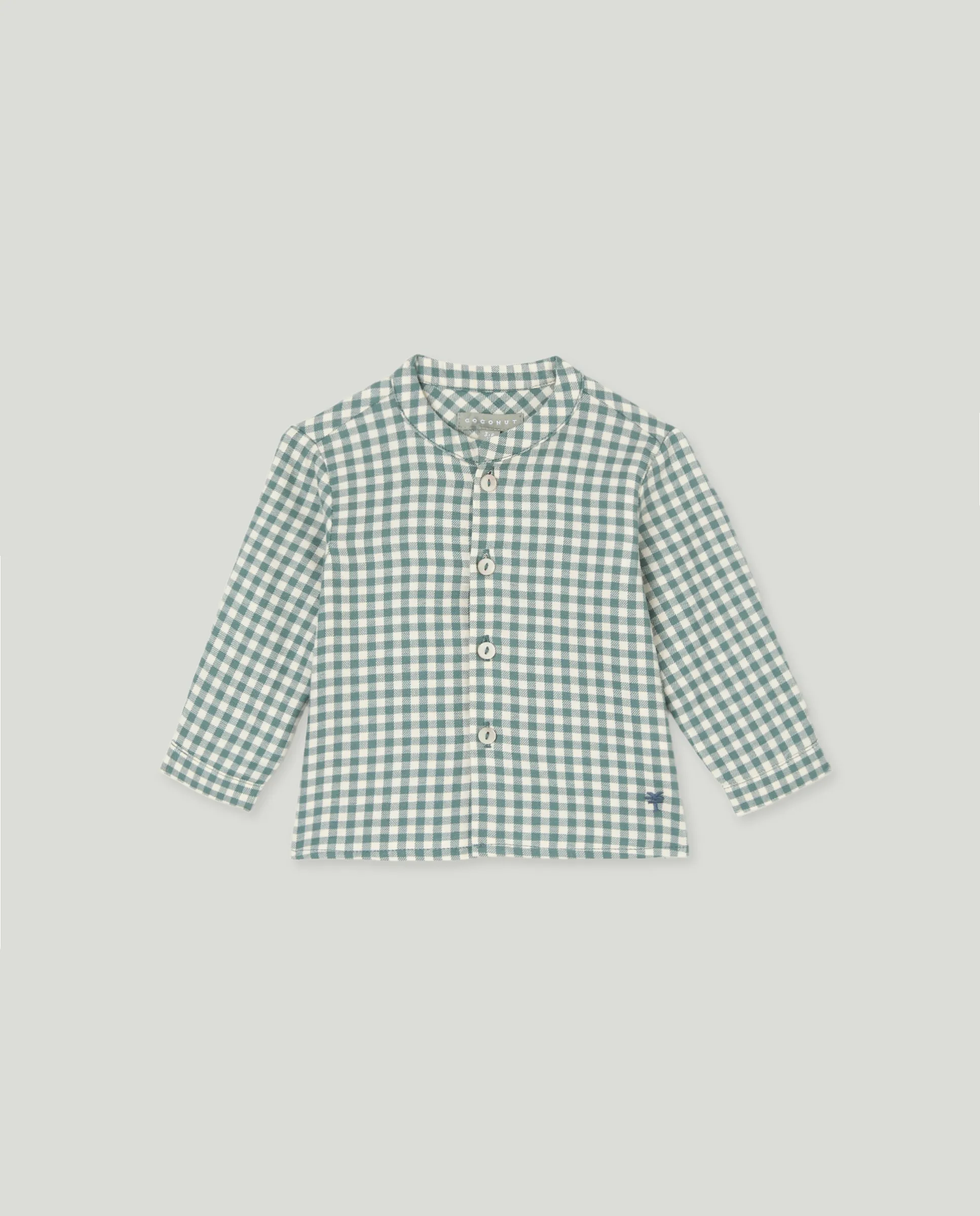 Детская рубашка с длинным рукавом воротником мао в клетку виши Coconut El Corte Inglés, зеленый
Детская рубашка с длинным рукавом воротником мао в клетку виши Coconut El Corte Inglés, зеленый