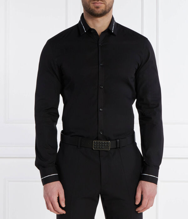 Рубашка мужская Hugo с контрастными полосами, черный
Рубашка мужская Hugo с контрастными полосами, черный