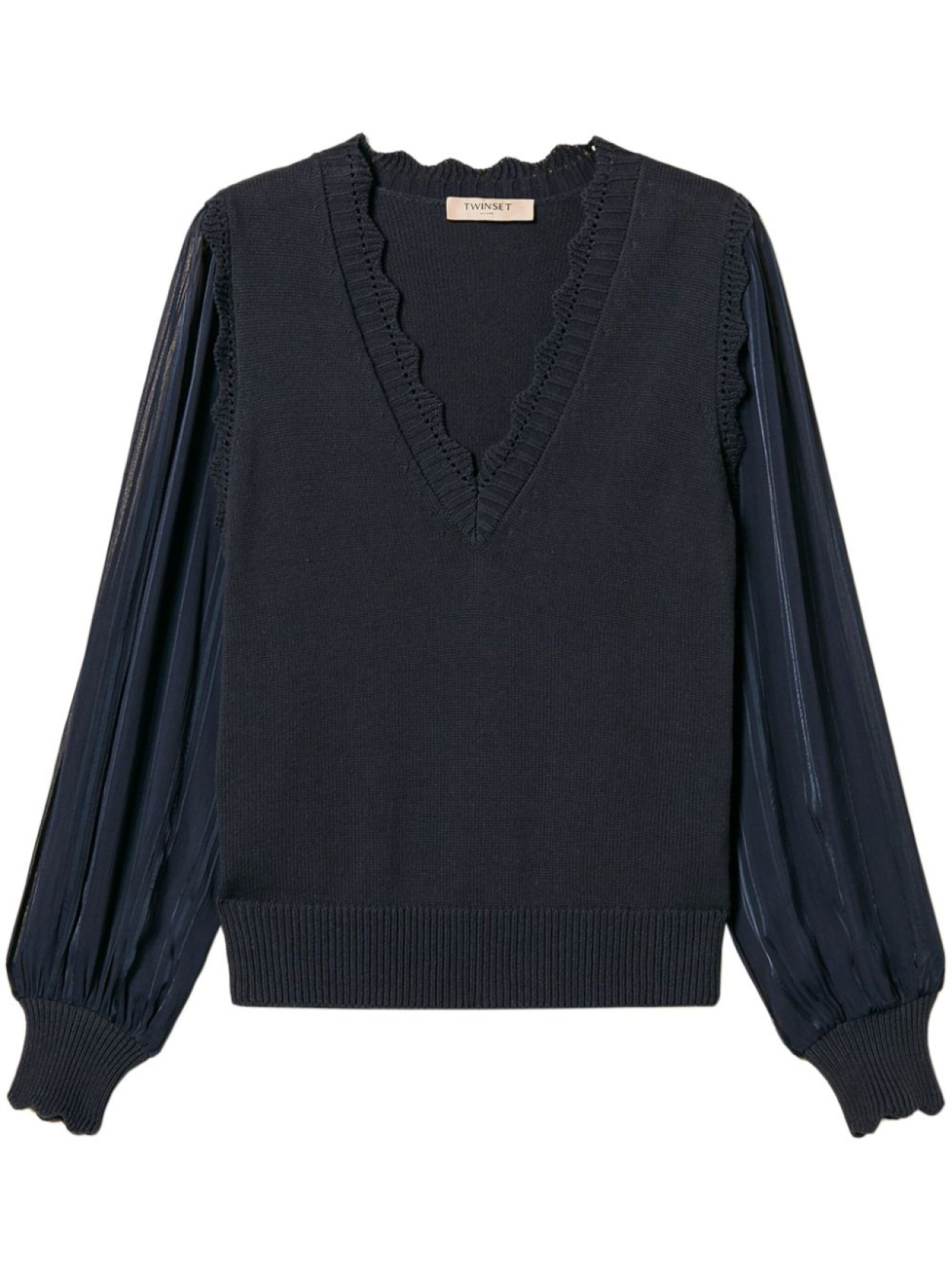 TWINSET топ со вставками, синий
TWINSET топ со вставками, синий