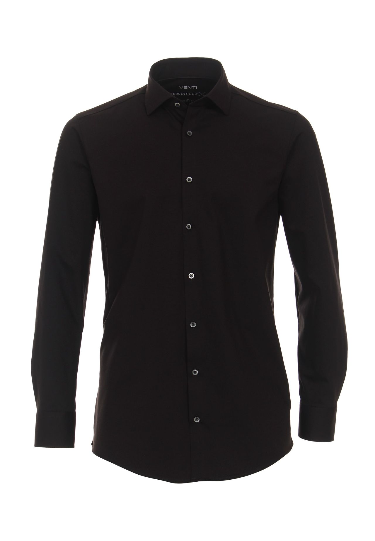 Мужская деловая рубашка однотонного современного кроя Venti, черный
Мужская деловая рубашка однотонного современного кроя Venti, черный