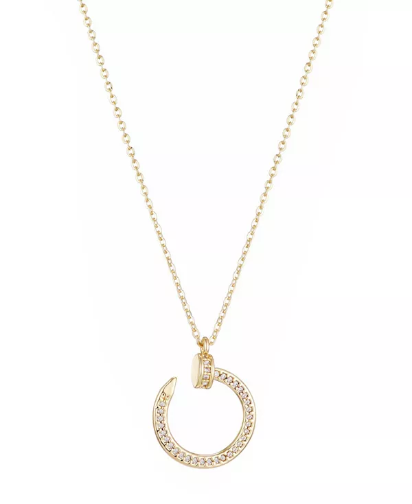 Ожерелье с изогнутым кольцом-гвоздиком из золота с кубическим цирконием Adornia, gold
Ожерелье с изогнутым кольцом-гвоздиком из золота с кубическим цирконием Adornia, gold