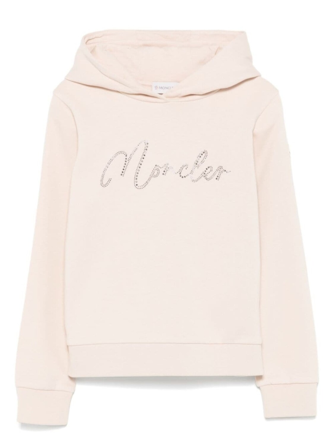 Moncler Enfant толстовка с капюшоном и логотипом из страз, нейтральный цвет
Moncler Enfant толстовка с капюшоном и логотипом из страз, нейтральный цвет