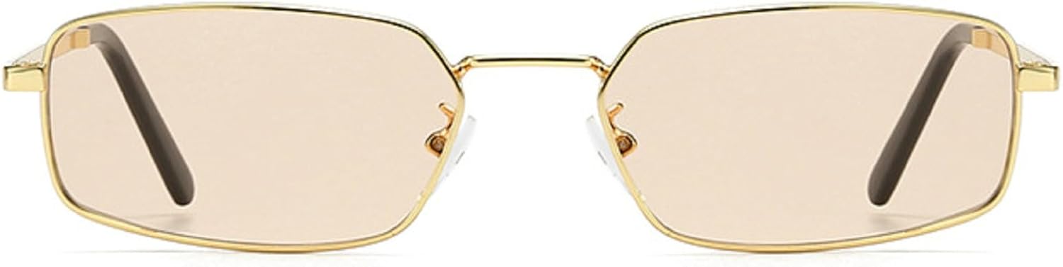 Ретро-солнцезащитные очки в маленькой прямоугольной металлической оправе для женщин, модные сине-розовые линзы, защита от УФ-излучения UV400, мужские панк-солнцезащитные очки N45 mincl, Champagne
Ретро-солнцезащитные очки в маленькой прямоугольной металлической оправе для женщин, модные сине-розовые линзы, защита от УФ-излучения UV400, мужские панк-солнцезащитные очки N45 mincl, Champagne