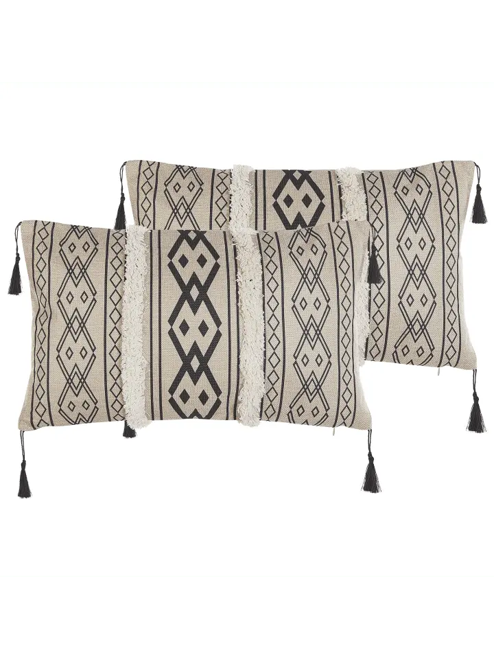 Декоративная подушка Beliani 2er Set Deko PULMONARIA, цвет beige/weiß/schwarz
Декоративная подушка Beliani 2er Set Deko PULMONARIA, цвет beige/weiß/schwarz