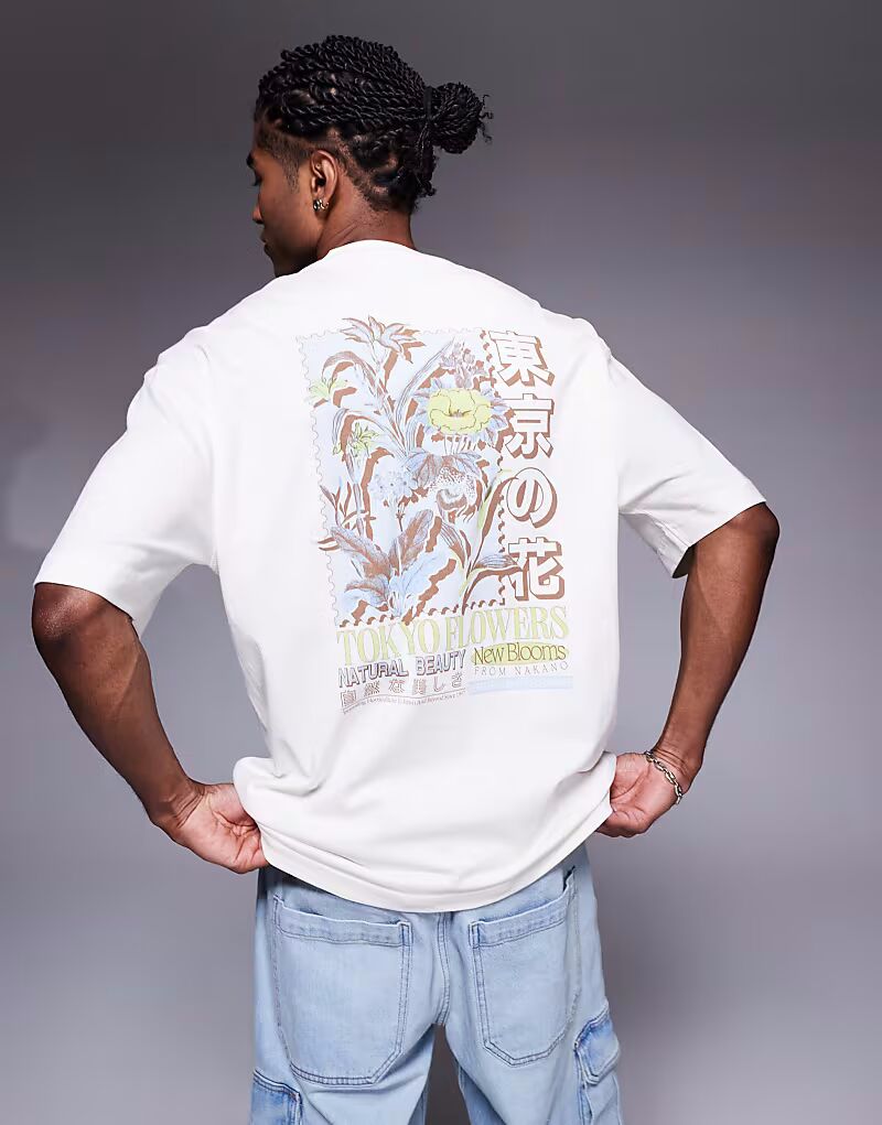 Футболка оверсайз с цветами River Island Tokyo цвета экрю
Футболка оверсайз с цветами River Island Tokyo цвета экрю