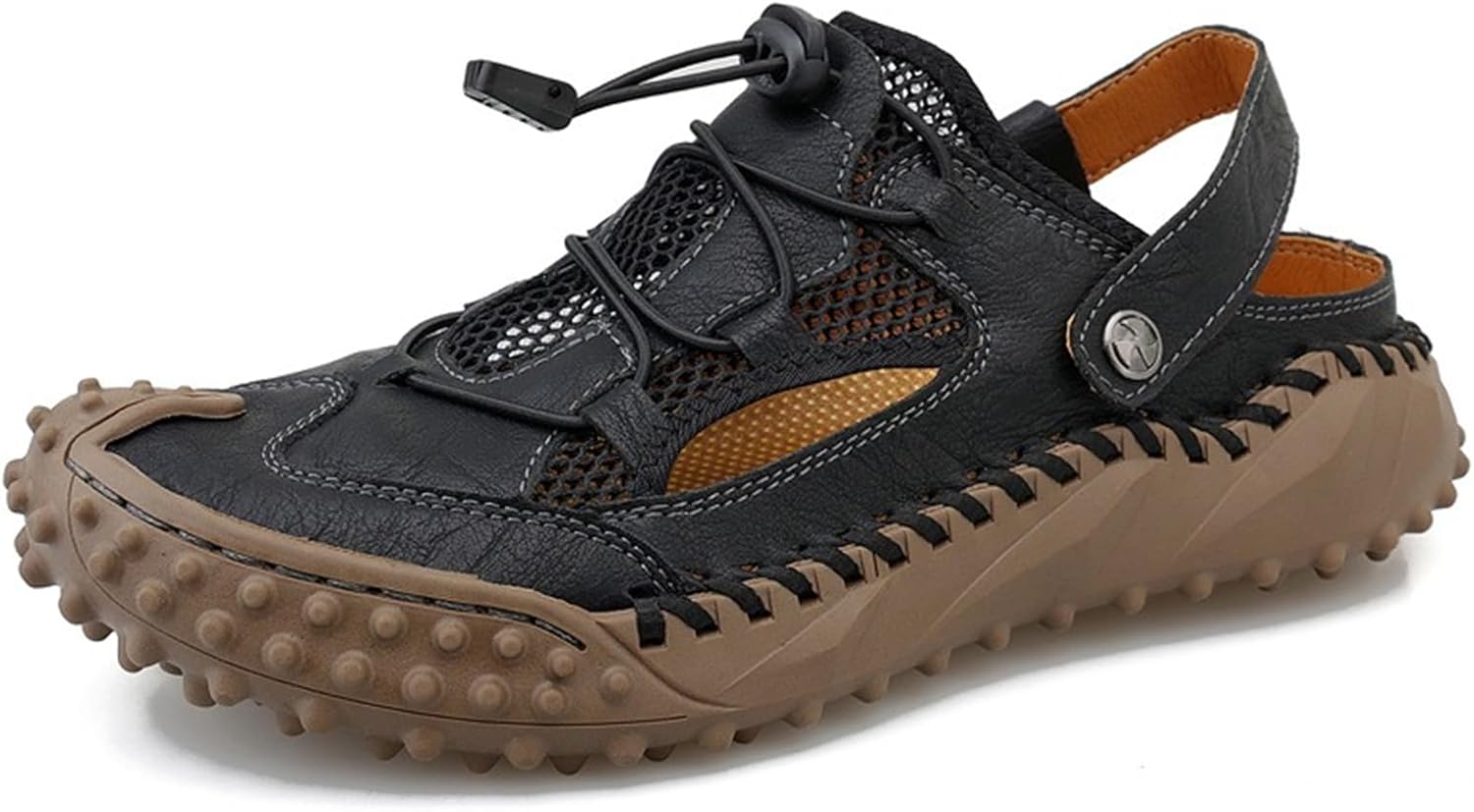 Мужские спортивные сандалии для активного отдыха, походные сандалии с закрытым носком, кожаные спортивные сандалии для троп Abborora, черный
Мужские спортивные сандалии для активного отдыха, походные сандалии с закрытым носком, кожаные спортивные сандалии для троп Abborora, черный