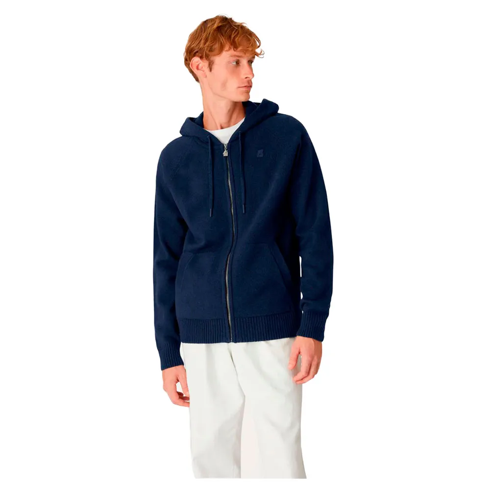 Свитер K-way Marcy Lambswool full zip, синий 
Свитер K-way Marcy Lambswool full zip, синий
