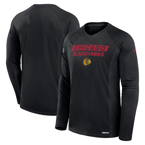 Мужская черная футболка с длинным рукавом Chicago Blackhawks Authentic Pro Rink Tech Fanatics
Мужская черная футболка с длинным рукавом Chicago Blackhawks Authentic Pro Rink Tech Fanatics