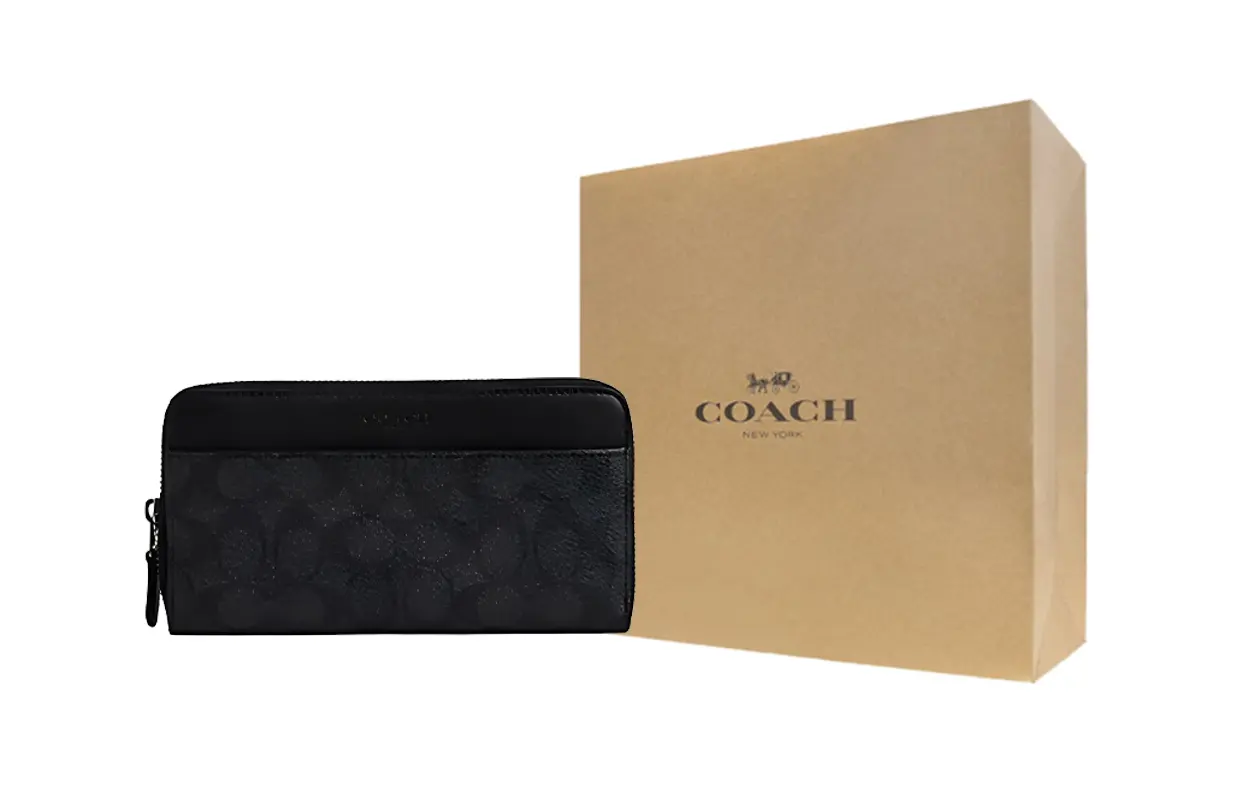 Coach Мужской кошелек-гармошка из холста с покрытием и гладкой телячьей кожи, угольно-черный
Coach Мужской кошелек-гармошка из холста с покрытием и гладкой телячьей кожи, угольно-черный