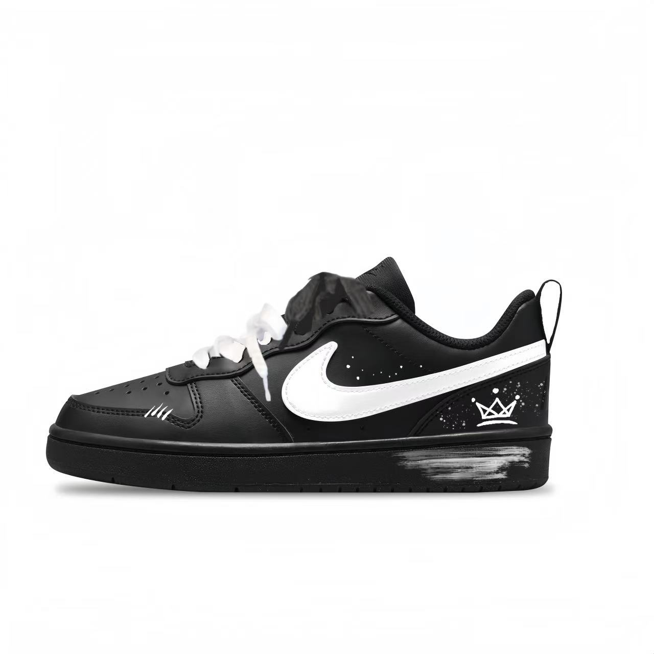 Кроссовки для скейтбординга Court Borough с противоскользящей подошвой и устойчивостью к истиранию для подростков Nike, черный
Кроссовки для скейтбординга Court Borough с противоскользящей подошвой и устойчивостью к истиранию для подростков Nike, черный