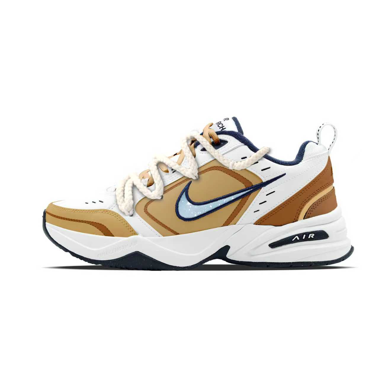 Air Monarch 4 устойчивые к истиранию низкие массивные кроссовки мужские синий Nike, коричневый/белый
Air Monarch 4 устойчивые к истиранию низкие массивные кроссовки мужские синий Nike, коричневый/белый