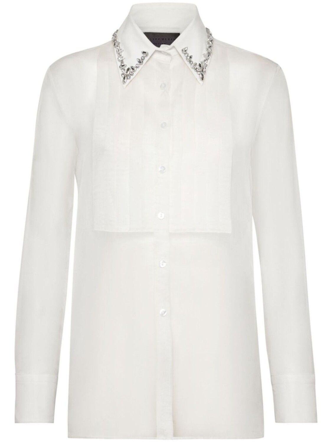 Полупрозрачная рубашка с кристаллами Philipp Plein, белый
Полупрозрачная рубашка с кристаллами Philipp Plein, белый