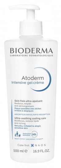 Бальзам против зуда, 500 мл Bioderma, Atoderm Intensiv Gel-creme
Бальзам против зуда, 500 мл Bioderma, Atoderm Intensiv Gel-creme