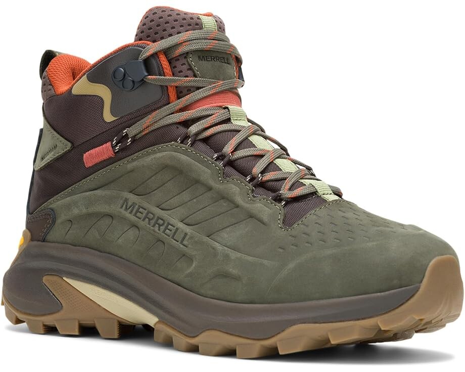 Походная обувь Merrell Moab Speed 2 Leather Mid Waterproof, оливковый 
Походная обувь Merrell Moab Speed 2 Leather Mid Waterproof, оливковый