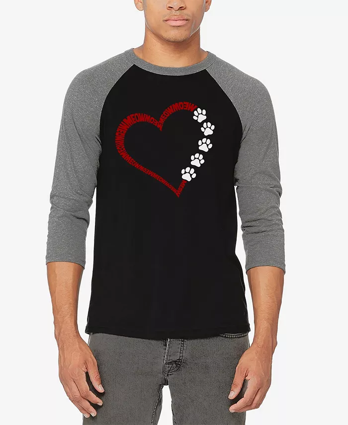 Мужская футболка Meow Heart с регланными рукавами и принтом в бейсбольном стиле LA Pop Art, мультиколор
Мужская футболка Meow Heart с регланными рукавами и принтом в бейсбольном стиле LA Pop Art, мультиколор