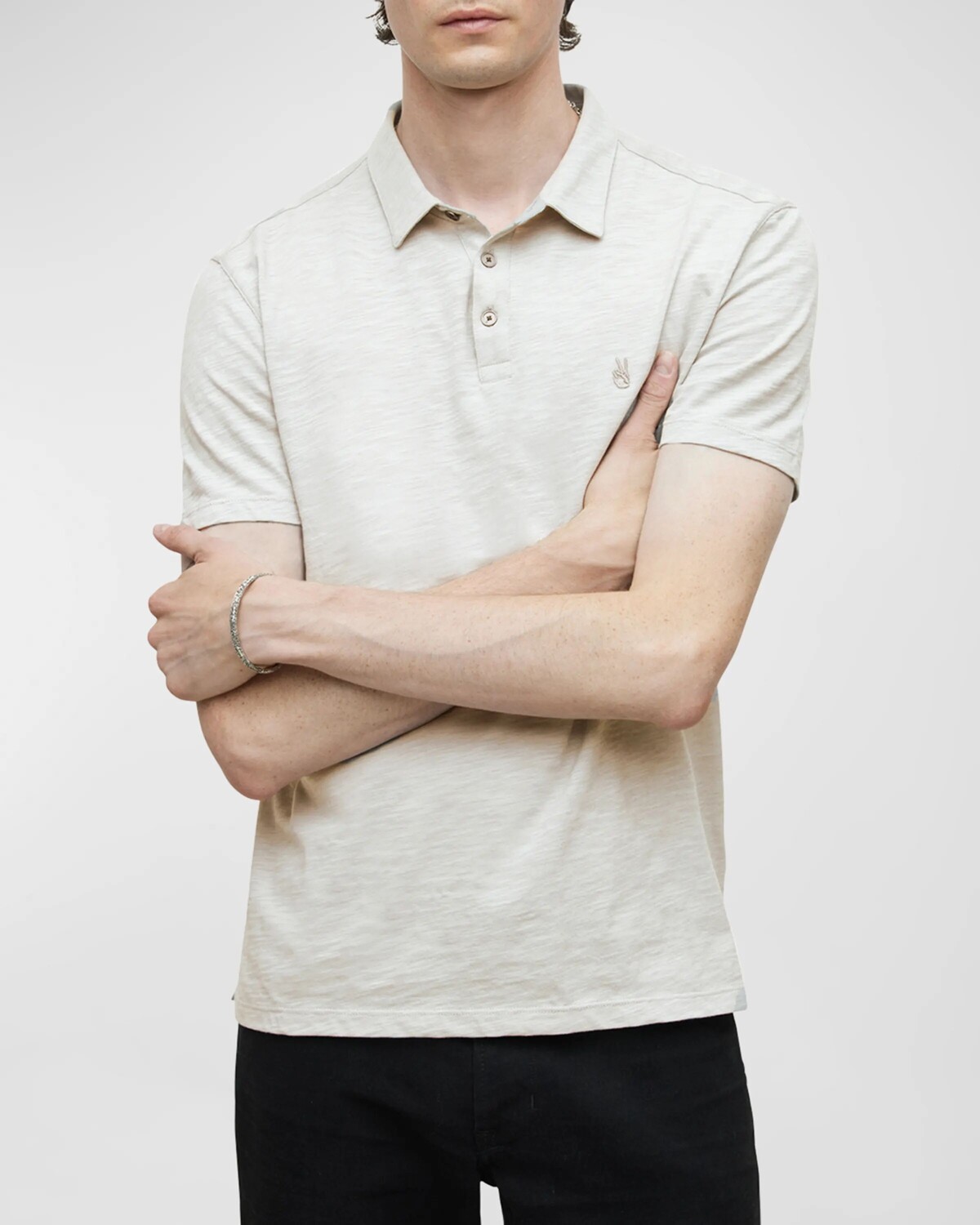 Мужская рубашка-поло Victor Slub John Varvatos, цвет Light Grey
Мужская рубашка-поло Victor Slub John Varvatos, цвет Light Grey