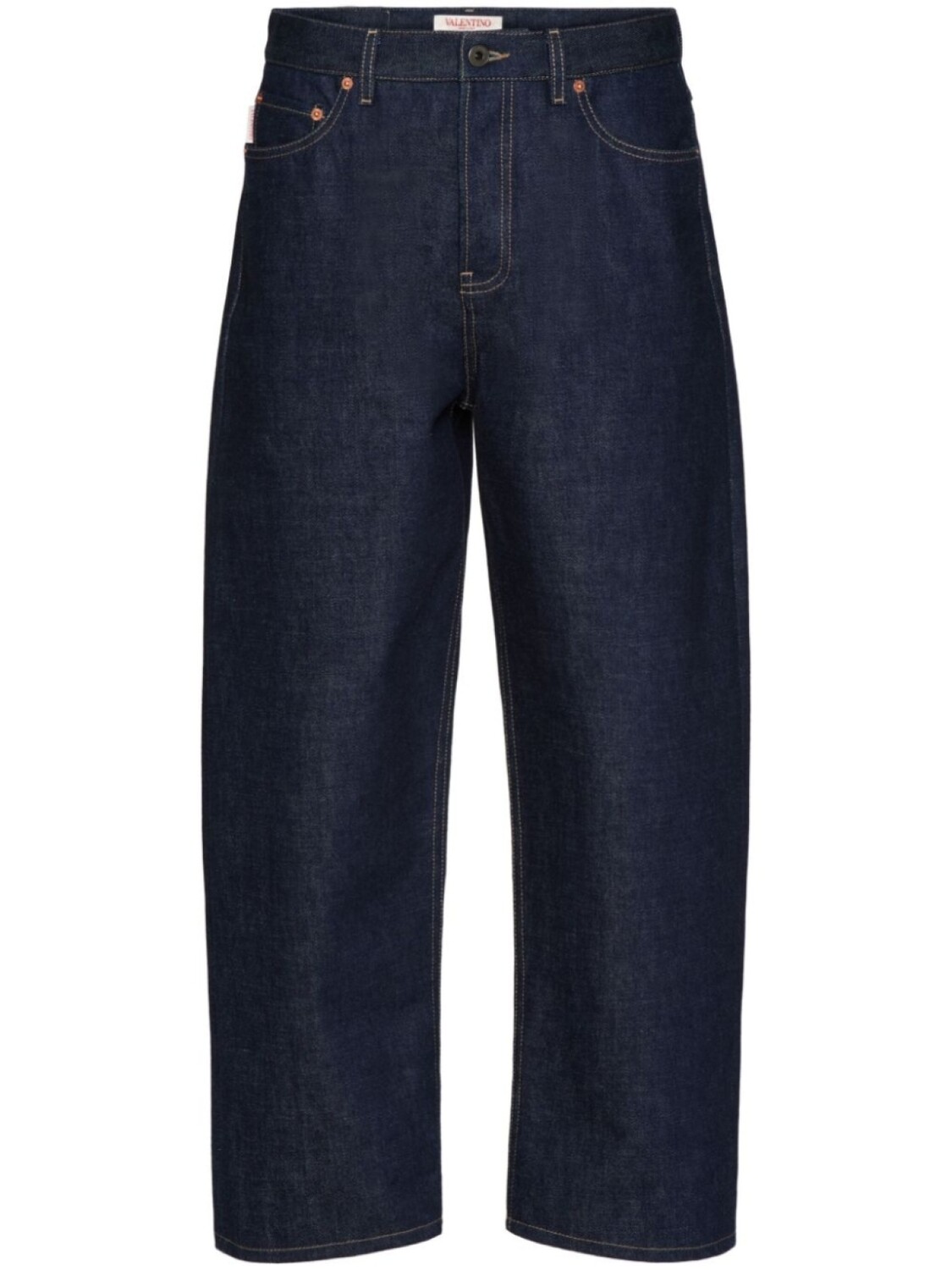 Valentino Garavani укороченные джинсы с нашивкой-логотипом, синий
Valentino Garavani укороченные джинсы с нашивкой-логотипом, синий