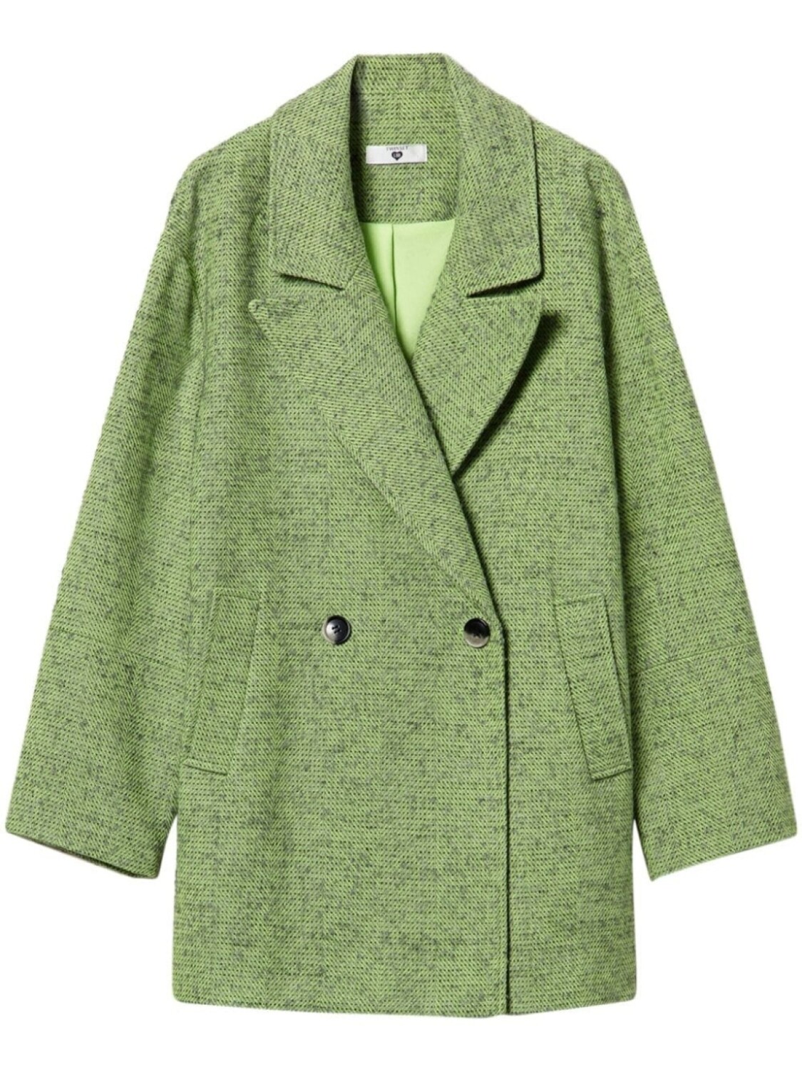 Пальто с узором в елочку TWINSET, зеленый
Пальто с узором в елочку TWINSET, зеленый