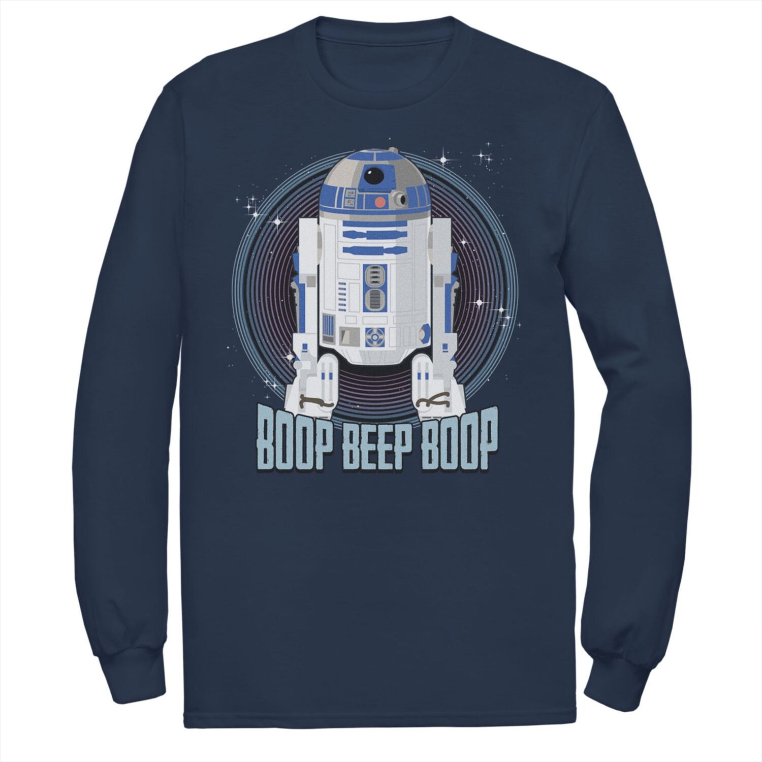 Мужская футболка с круглым вырезом и надписью Star Wars R2-D2 Boop
Мужская футболка с круглым вырезом и надписью Star Wars R2-D2 Boop
