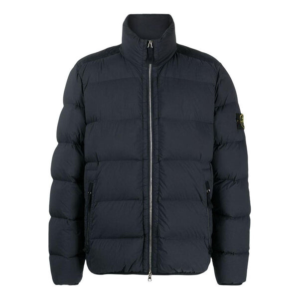 Куртка street style plain logo down jackets 'navy blue' Stone Island, синий 
Куртка street style plain logo down jackets 'navy blue' Stone Island, синий