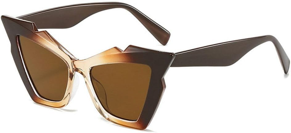 Уличная фотография с градиентным эффектом «кошачий глаз» для женских солнцезащитных очков. Модные солнцезащитные очки для отдыха с индивидуальным дизайном MTZJH, Brown
Уличная фотография с градиентным эффектом «кошачий глаз» для женских солнцезащитных очков. Модные солнцезащитные очки для отдыха с индивидуальным дизайном MTZJH, Brown