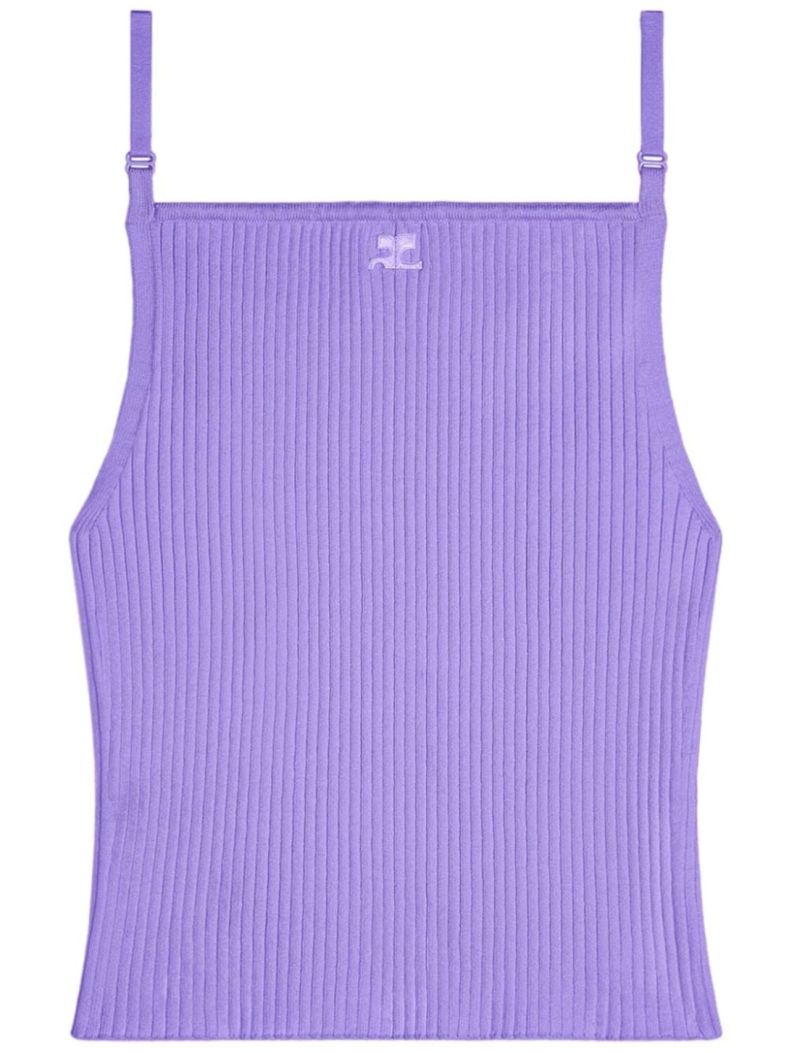 Courrèges топ в рубчик с вышитым логотипом, фиолетовый
Courrèges топ в рубчик с вышитым логотипом, фиолетовый