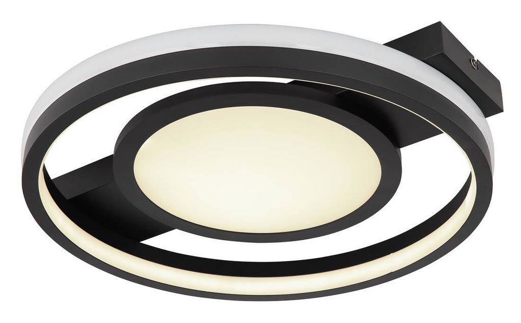 Потолочный светильник GISELL LED 1x40 Вт, металл, черный матовый, акрил опал Ш: 40 см В: 6,8 см с регулируемой яркостью, включая пульт дистанционного управления. Globo Lighting
Потолочный светильник GISELL LED 1x40 Вт, металл, черный матовый, акрил опал Ш: 40 см В: 6,8 см с регулируемой яркостью, включая пульт дистанционного управления. Globo Lighting