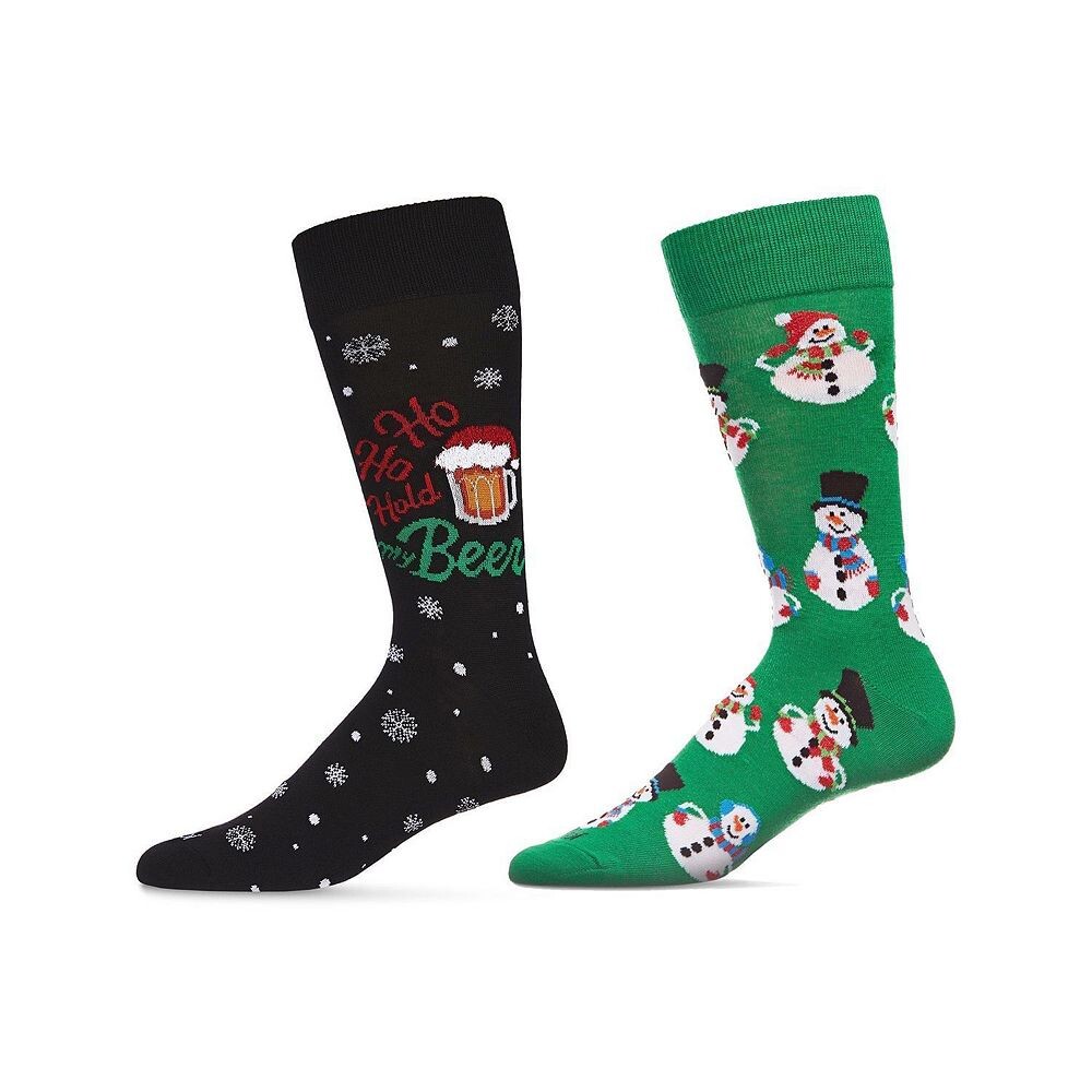 Мужские рождественские праздники, комплект из 2 пар новых носков MeMoi, цвет Black Green
Мужские рождественские праздники, комплект из 2 пар новых носков MeMoi, цвет Black Green