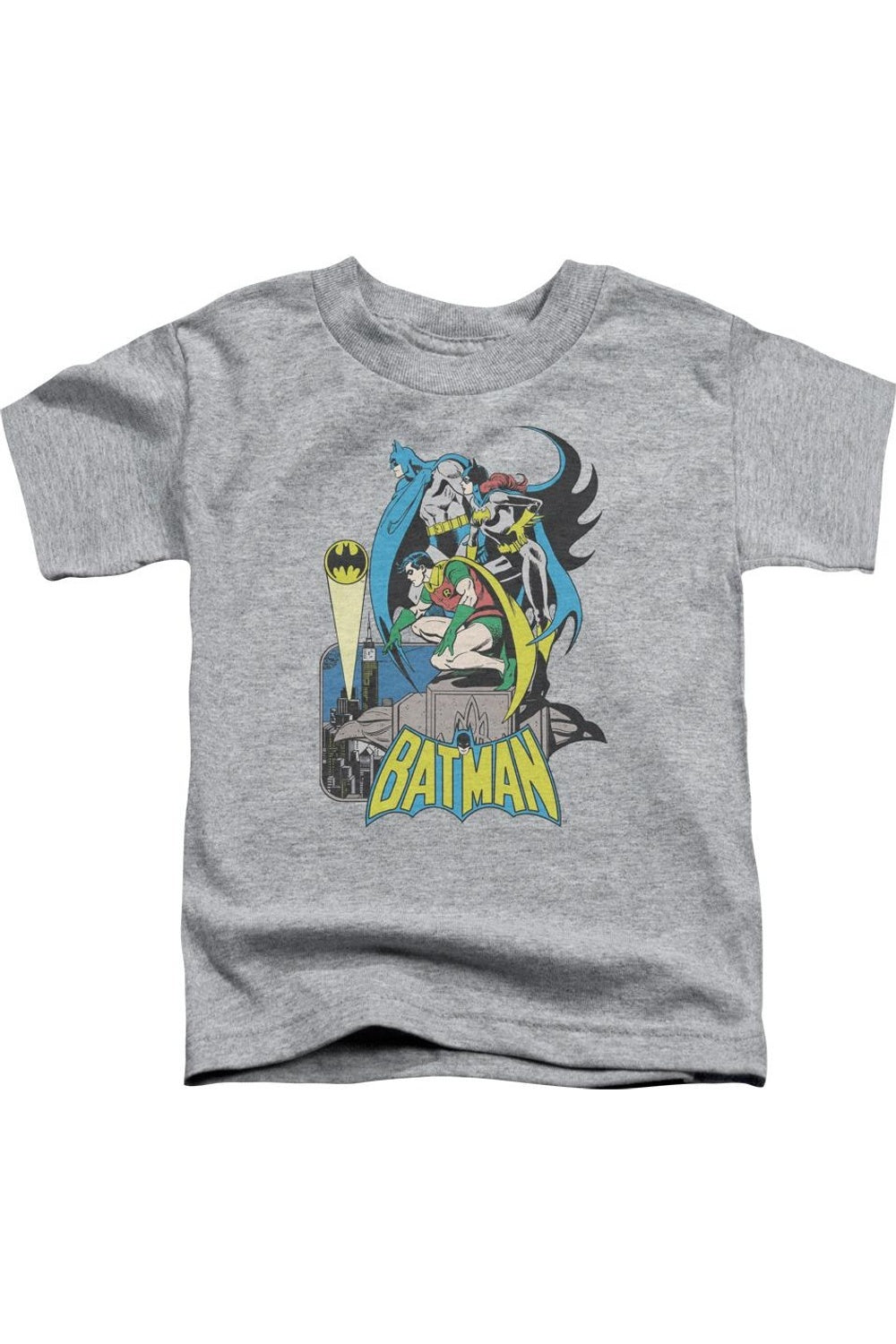 Футболка DC Comics "Бэтмен: Трио героев" с коротким рукавом для детей Gildan, Athletic Heather
Футболка DC Comics "Бэтмен: Трио героев" с коротким рукавом для детей Gildan, Athletic Heather