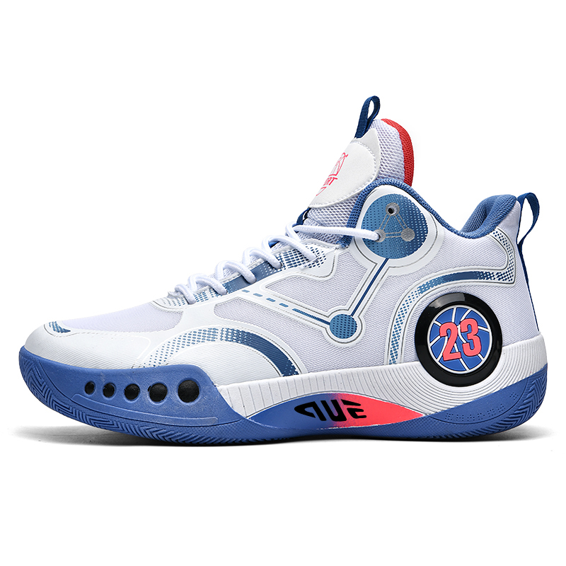 Prince McQueen Антискользящие износостойкие баскетбольные кроссовки мид-топ унисекс - сетчатые бело-синие, цвет Mesh White Blue
Prince McQueen Антискользящие износостойкие баскетбольные кроссовки мид-топ унисекс - сетчатые бело-синие, цвет Mesh White Blue