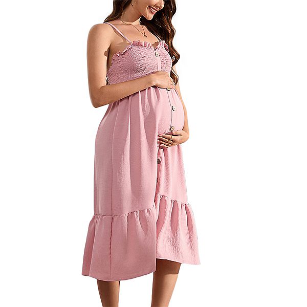 Женское летнее бесшовное платье-макси на бретелях для беременных Elitespirit, Pink
Женское летнее бесшовное платье-макси на бретелях для беременных Elitespirit, Pink