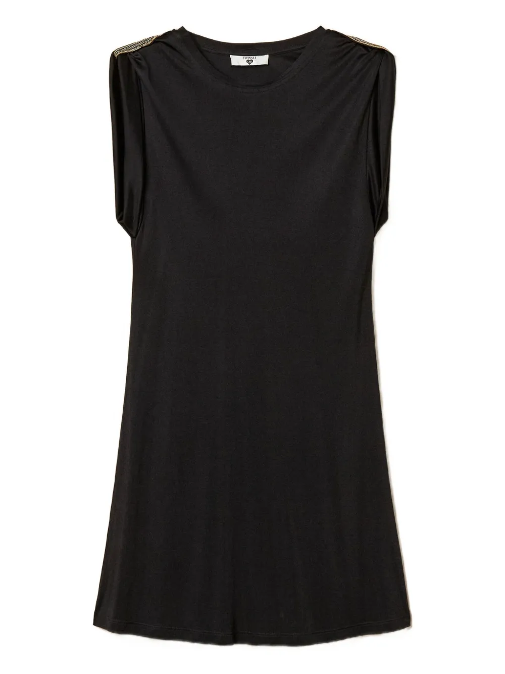 Короткое платье с вышивкой пайетками Twinset, черный
Короткое платье с вышивкой пайетками Twinset, черный