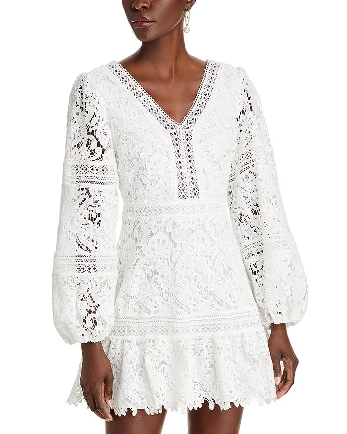 Платье с кружевной вставкой AQUA, белый
Платье с кружевной вставкой AQUA, белый