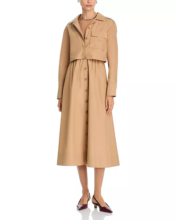 Платье Жанин из поликоттона Derek Lam 10 Crosby, бежевый
Платье Жанин из поликоттона Derek Lam 10 Crosby, бежевый