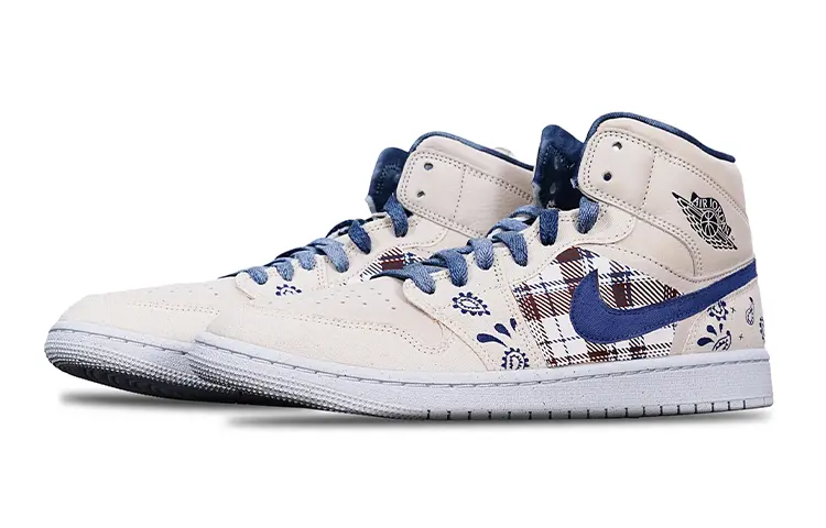 Кроссовки Air Jordan 1 Vintage Basketball Shoes Women's High-Top Rice / White / Blue / Burgundy
Кроссовки Air Jordan 1 Vintage Basketball Shoes Women's High-Top Rice / White / Blue / Burgundy