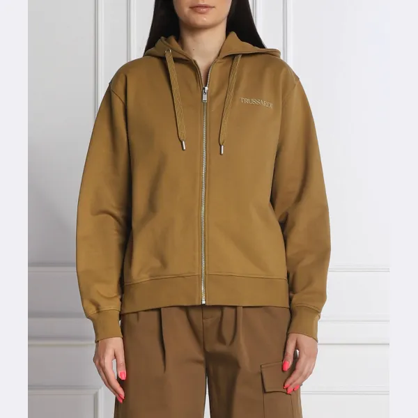 Толстовка свободного кроя Trussardi, хаки
Толстовка свободного кроя Trussardi, хаки