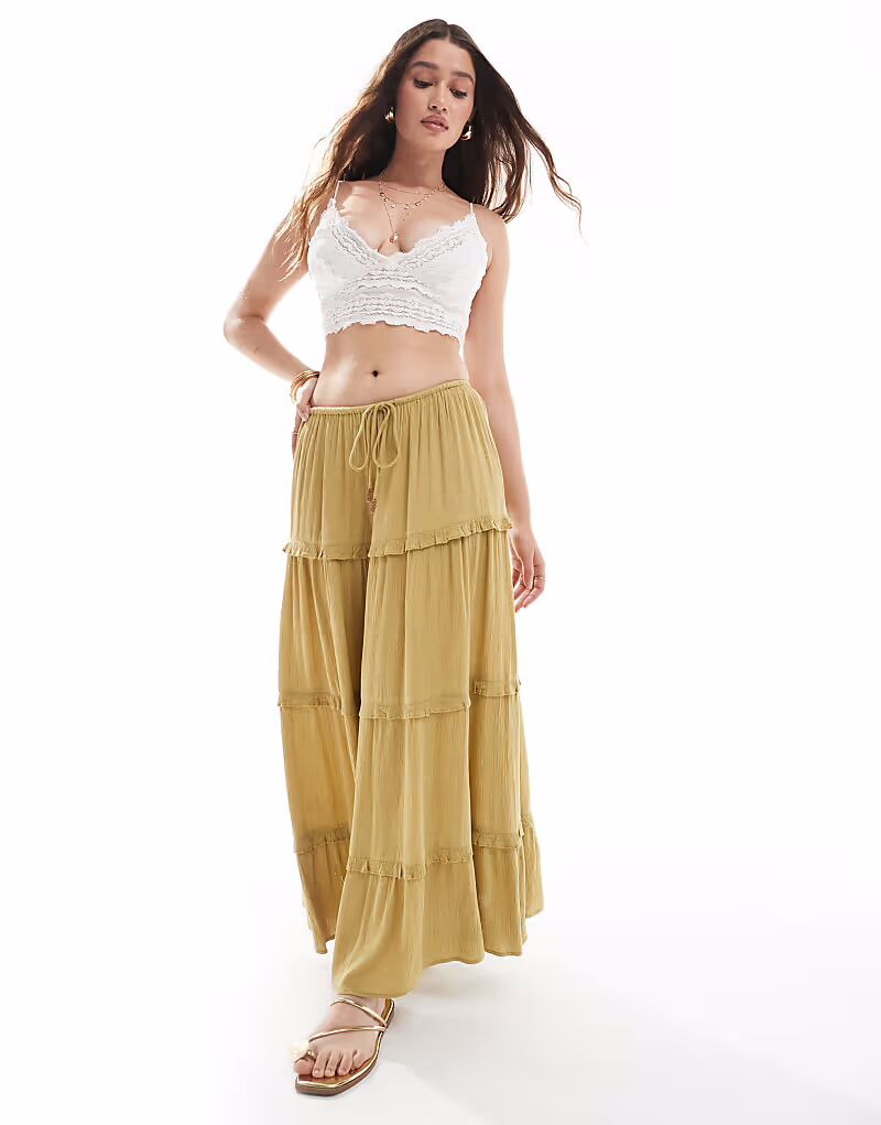 Юбка макси Miss Selfridge многоуровневая, светло-хаки Miss Selfridge Petite
Юбка макси Miss Selfridge многоуровневая, светло-хаки Miss Selfridge Petite