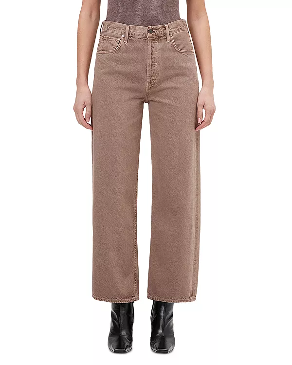 Джинсы с высокой посадкой, широкими штанинами и длиной до щиколотки, цвет керамика. Agolde, бежевый
Джинсы с высокой посадкой, широкими штанинами и длиной до щиколотки, цвет керамика. Agolde, бежевый