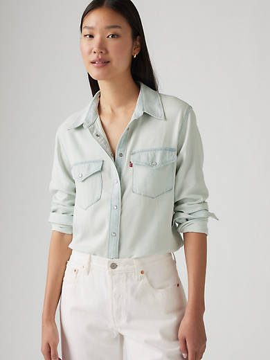Легендарная джинсовая рубашка в стиле вестерн Levi's, цвет Plunge Poole - Light Wash
Легендарная джинсовая рубашка в стиле вестерн Levi's, цвет Plunge Poole - Light Wash
